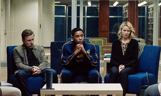 Tim Roth, Naomi Watts, and Kelvin Harrison Jr. in Luce (Courtesy of Sundance Film Festival)