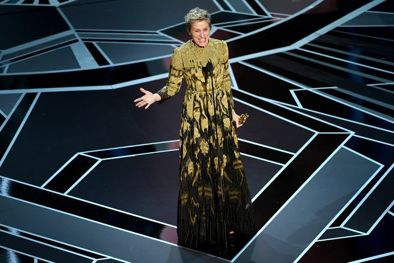 Frances McDormand Oscar speech 2018 Academy Awards three billboards Kevin Winter Gettyimages