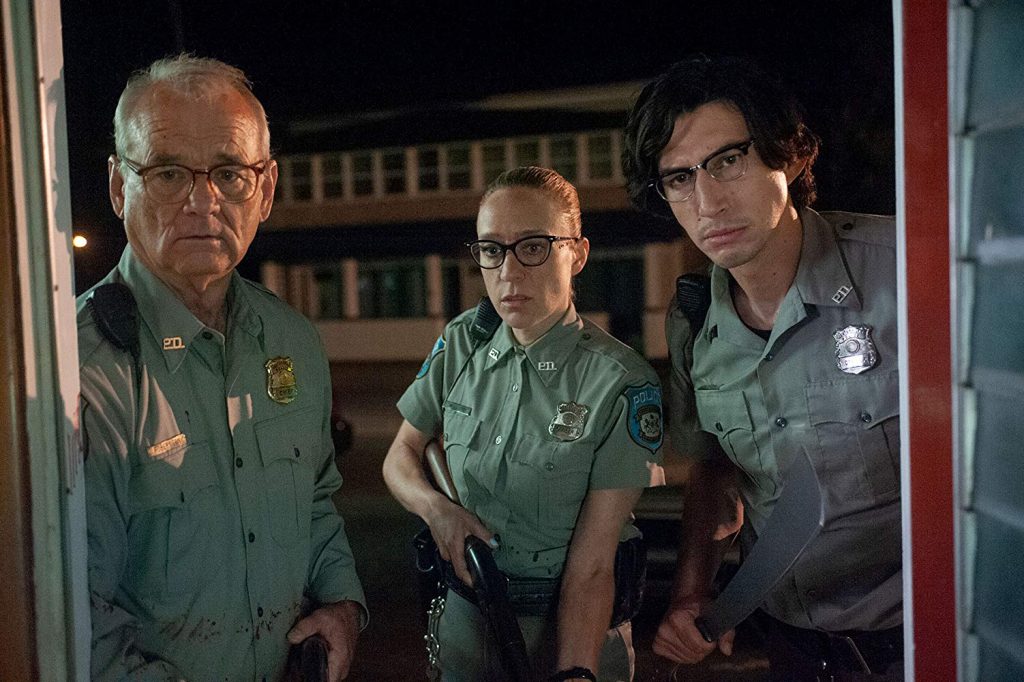 Bill Murray, Chloë Sevigny and Adam Driver in The Dead Don't Die