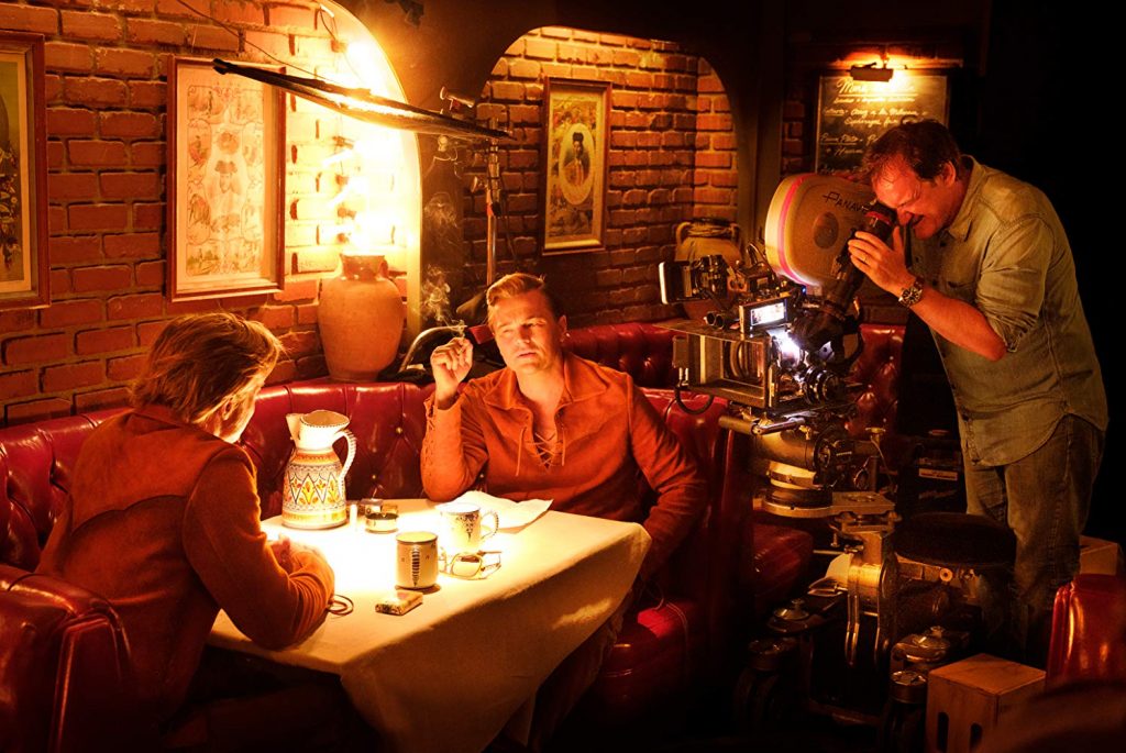 Brad Pitt, Leonardo DiCaprio, Quentin Tarantino in Once Upon a Time in Hollywood