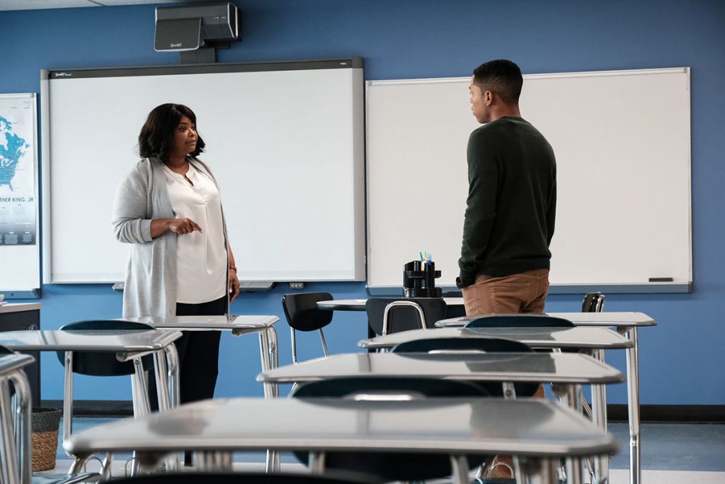 Octavia Spencer and Kelvin Harrison Jr. in Luce (Jon Pack/Neon)