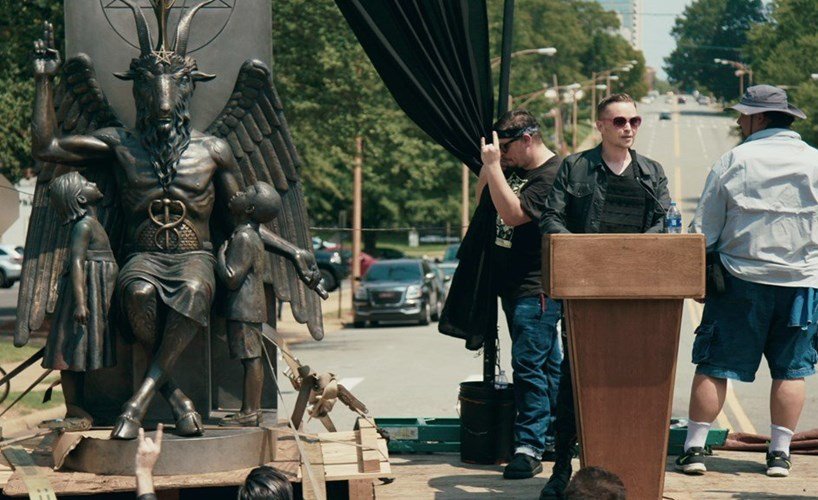 Loud and Clear reviews Hail Satan documentary Netflix Sundance statue