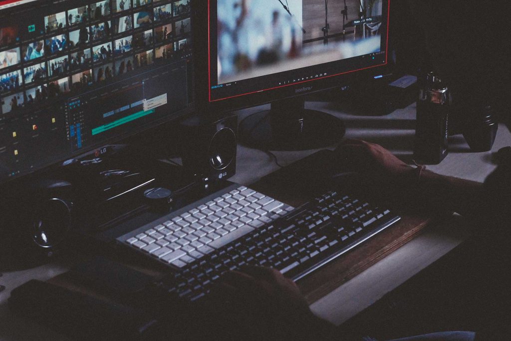 Computer Monitors and Keyboard