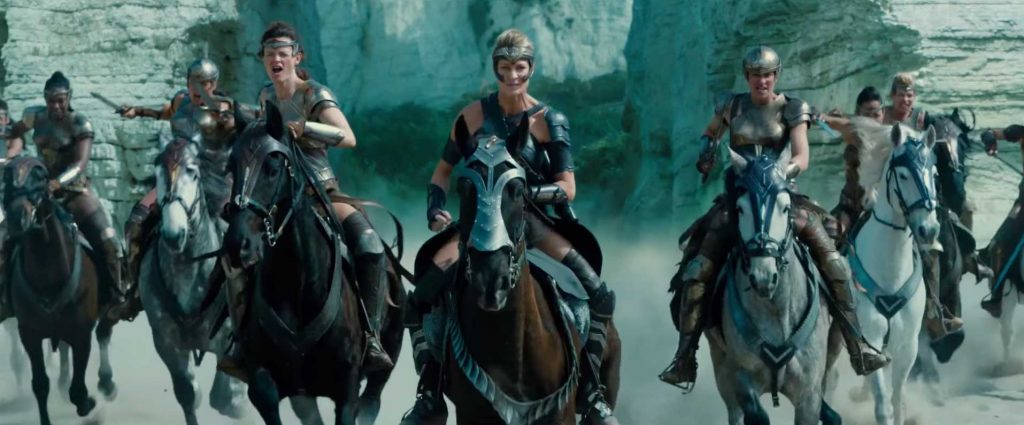 wonder woman 2017 gal gadot on horse