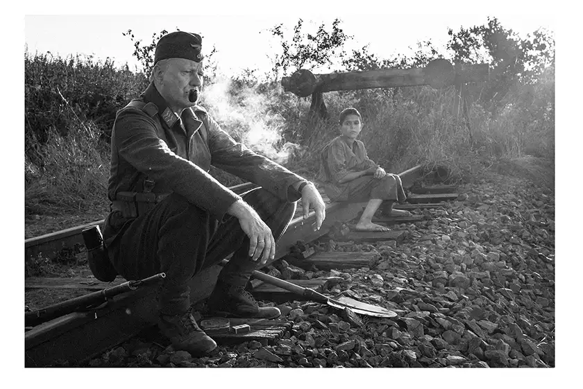 Stellan Skarsgård and Petr Kotlár in The Painted Bird