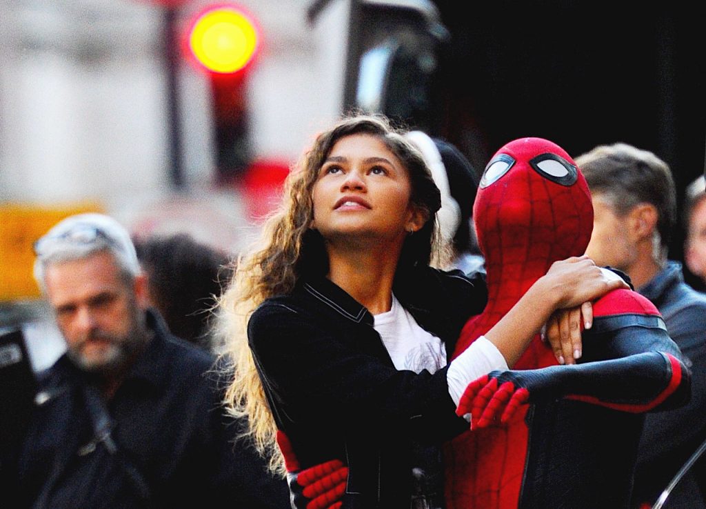 Zendaya and Tom Holland in Spider-Man: Far From Home