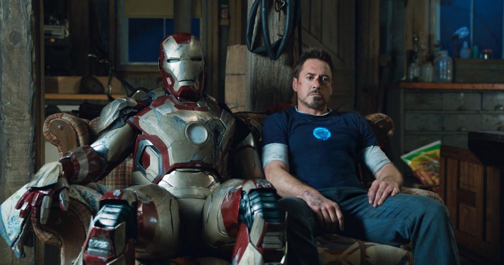 iron man 3 sofa scene