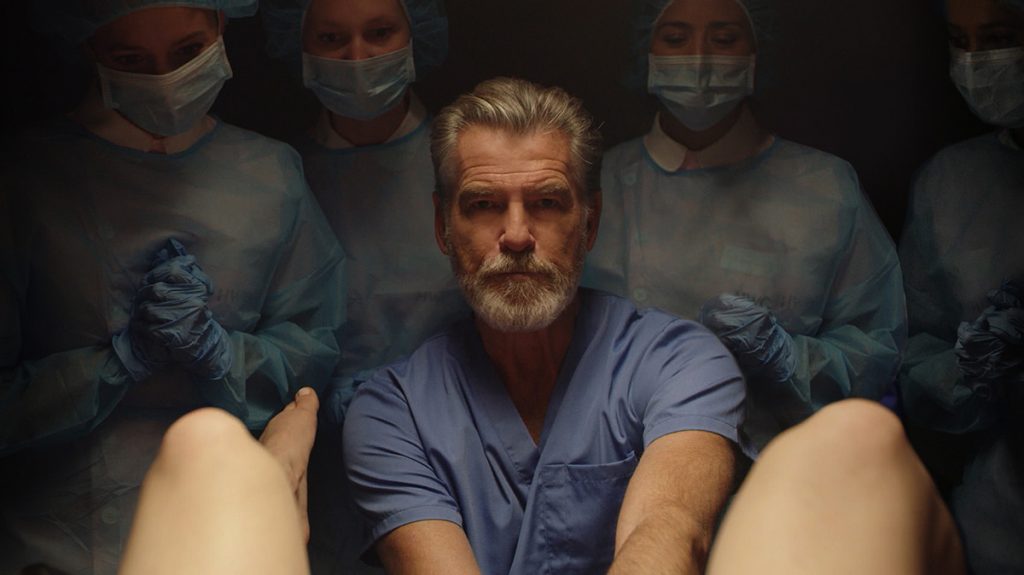 Pierce Brosnan as Dr. Hindle in False Positive