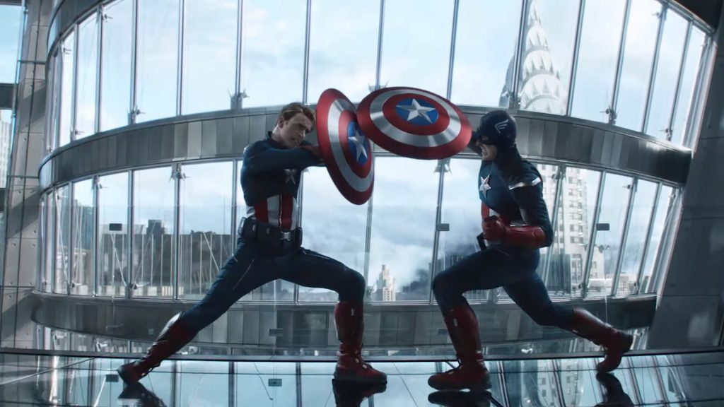 captain america fighting himself endgame