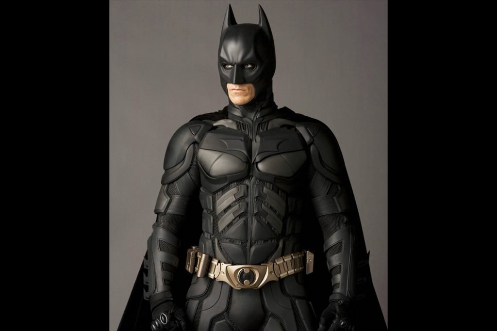 christian bale batsuit in The Dark Knight