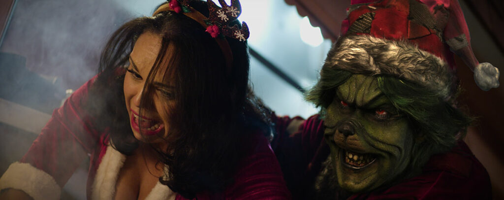 loud and clear reviews the mean one 2022 film movie christmas horror slasher grinch