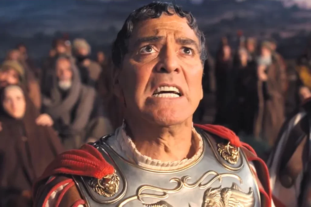 George Clooney looks desperate dressed as Julius Caesar in Hail Caesar