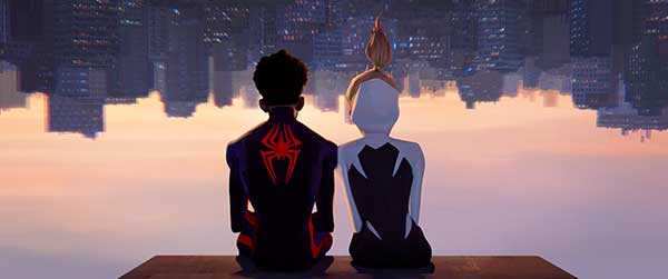 loud and clear reviews spider-man across the spider-verse 2023 movie film sony animated