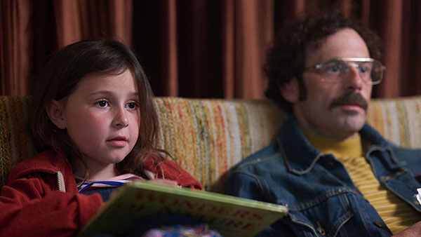 Nessa Duogherty and Scoot McNairy sit on the couch in Fairyland by Andrew William Durham