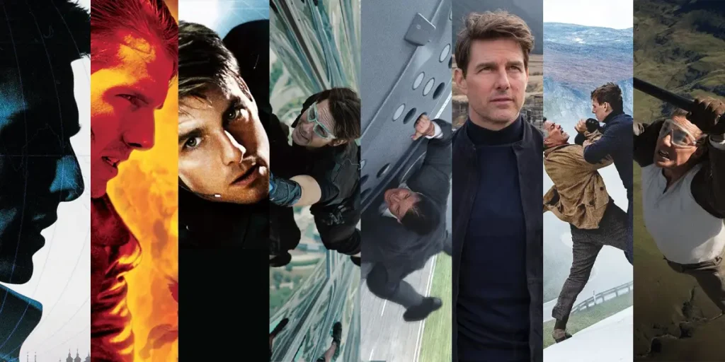 Images from all 8 Mission: Impossible movies in order of release