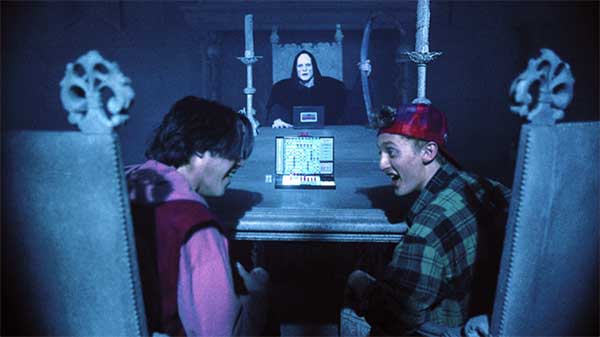 loud and clear reviews 5 Gaming Scenes from Movies: Bill & Ted’s Bogus Journey