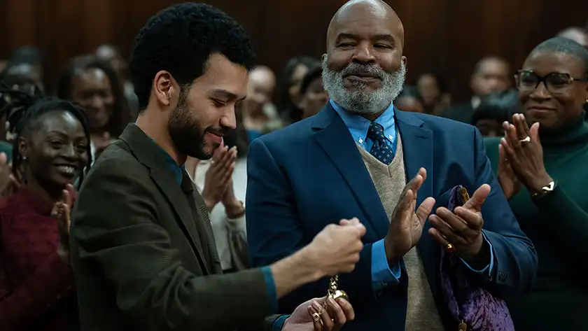Justice Smith and David Alan Grier in The American Society of Magical Negros