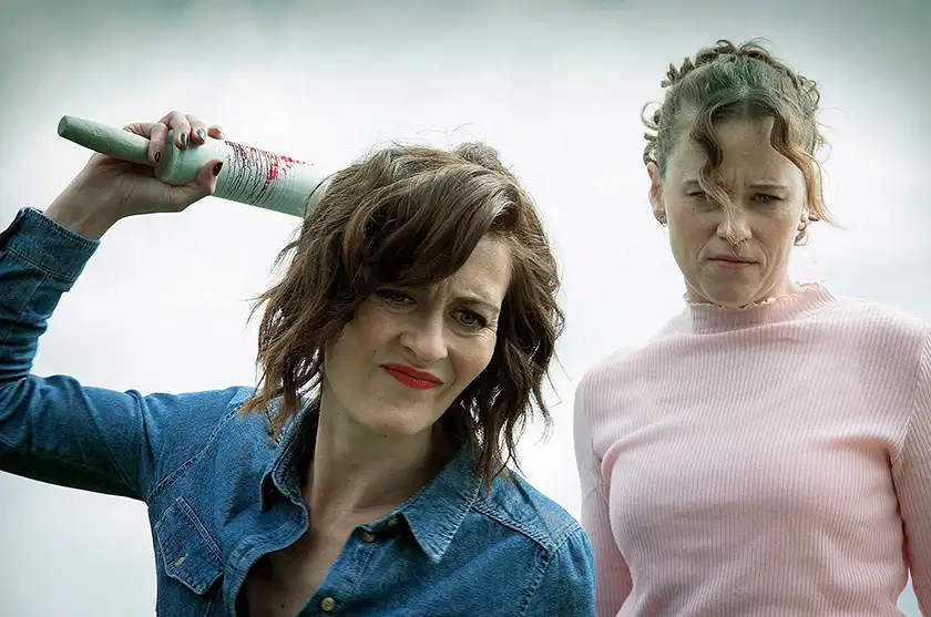 Poppy Roe and Katie Brayben in A Serial Killer's Guide to Life