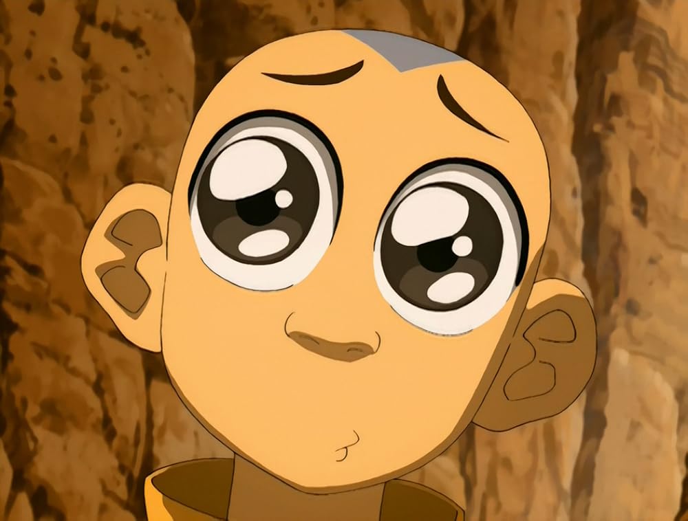 A character has very big eyes in the animated series Avatar: The Last Airbender, one of the problems with animation