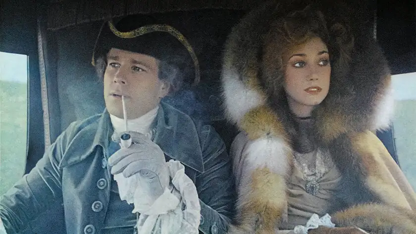 two characters in a carriage in the film Barry Lyndon