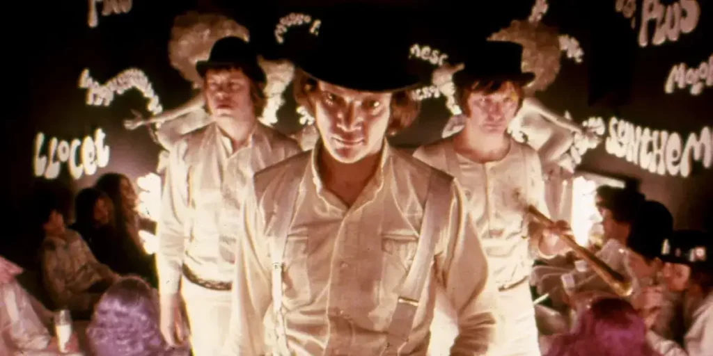 One of the most famous scenes from Kubrick's film A Clockwork Orange