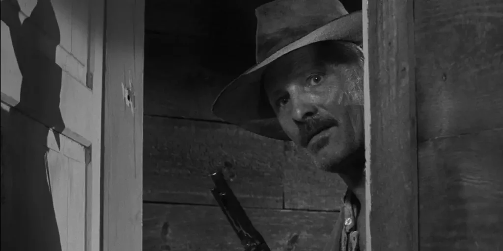 Viggo Mortensen holds a gun in the western portion of the film Eureka from Lisandro Alonso