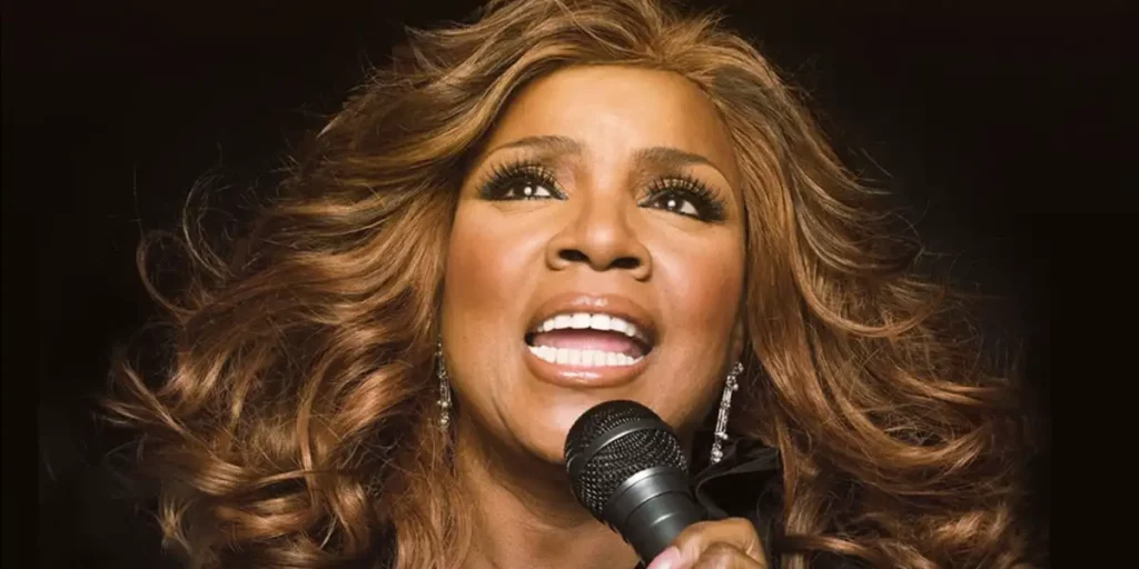 Gloria Gaynor sings in the poster of 2024 film I Will Survive