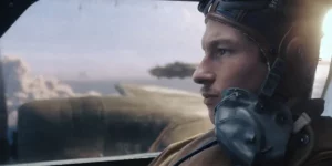 Callum Turner pilots a plane in episode 5 of Masters of the Air