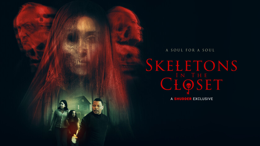 poster for Shudder film Skeletons in the Closet - loud and clear reviews
