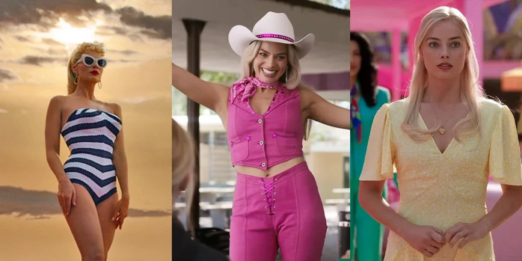 Three costumes from the movie Barbie