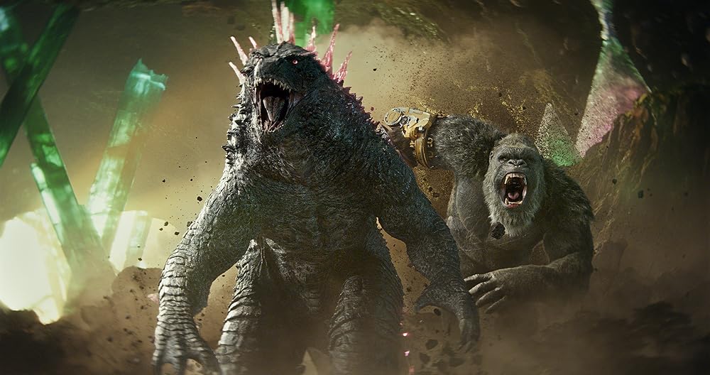 Godzilla and Kong scream in the poster for Godzilla x Kong: The New Empire, one of the Monsterverse movies ranked from worst to best