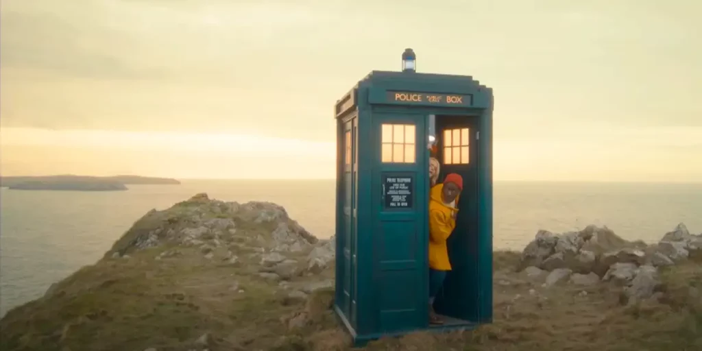 The tardis with the two doctors inside it in Season 1 Episode 4 of Doctor Who (2024)