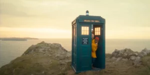 The tardis with the two doctors inside it in Season 1 Episode 4 of Doctor Who (2024)