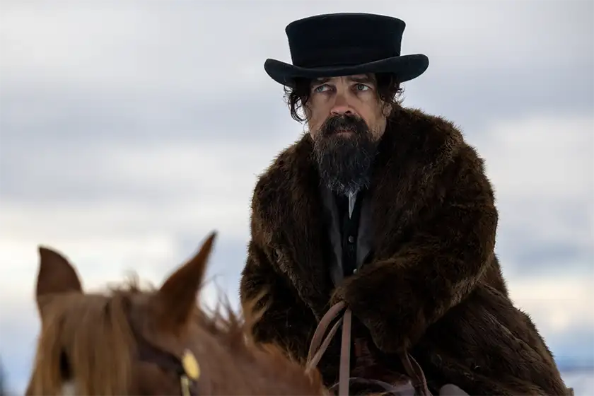A man is on a horse wearing a hat and a fur coat in The Thicket, one of the most anticipated movies of 2024 by month according to Loud and Clear Reviews