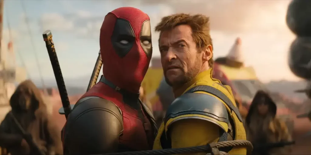 Deadpool and Wolverine hug