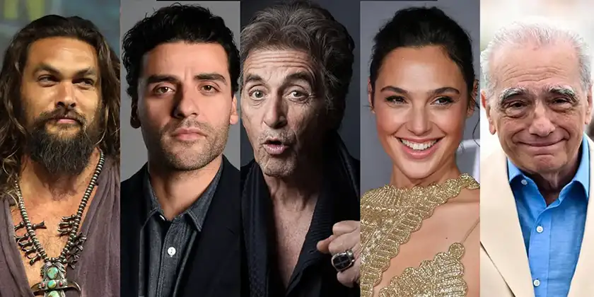 the cast of The Hand of Dante, one of the 20 Movies We Might See at the 2024 Venice Film Festival according to Loud and Clear's Predictions