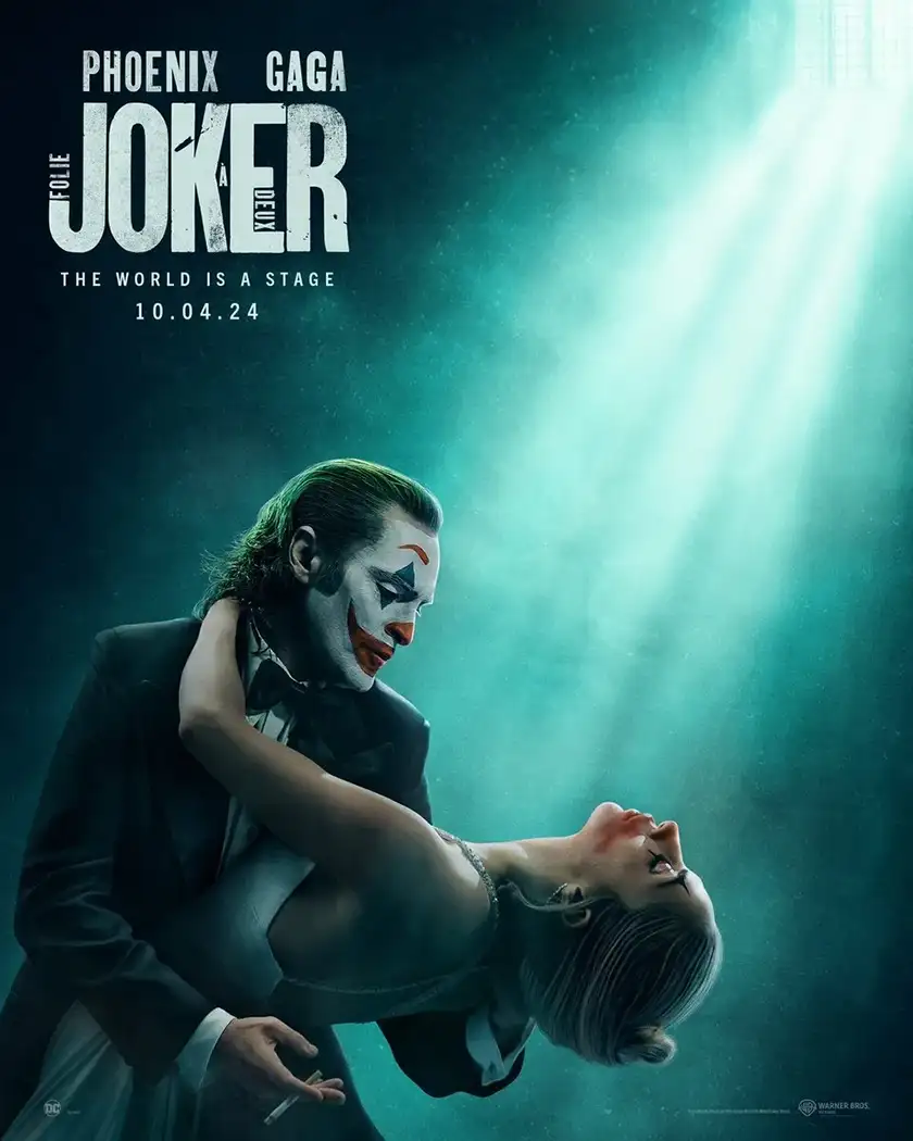 The poster for Joker 2: Folie à Deux, featured in a Loud and Clear article with everything we know about the movie