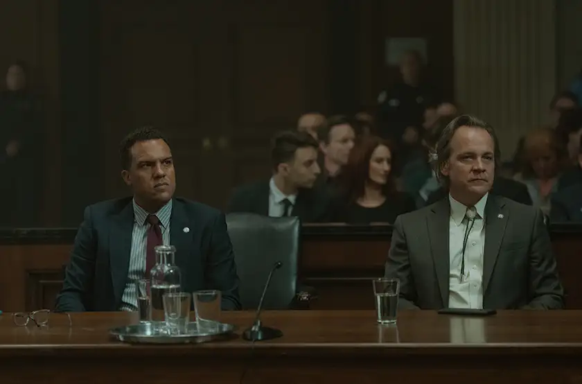 O-T Fagbenle and Peter Sarsgaard in the Presumed Innocent Season 1 Finale