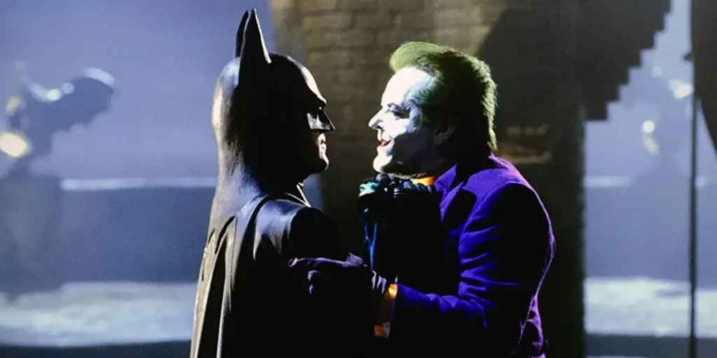 Michael Keaton and Jack Nicholson in Batman (1989)