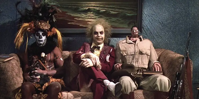 The waiting room in Beetlejuice (1988)