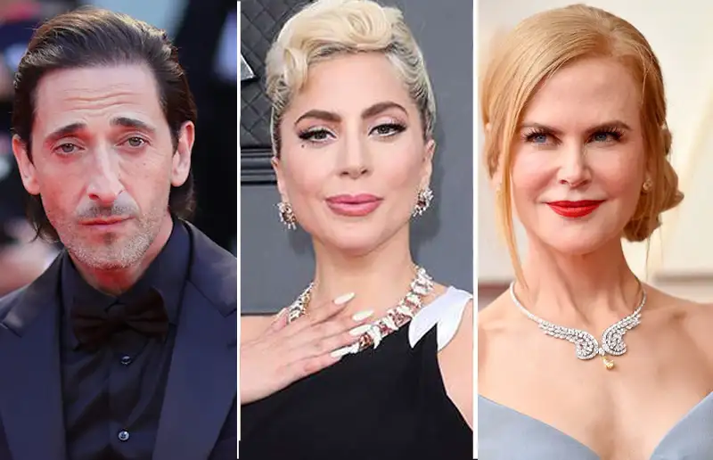 Adrien Brody, Lady Gaga, Nicole Kidman, three out of all the Stars Confirmed in Attendance at the 2024 venice film festival