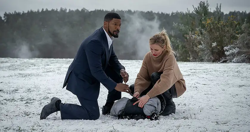 Jamie Foxx and Cameron Diaz in a still from Back in Action, one of the 10 anticipated movies to watch in January 2025