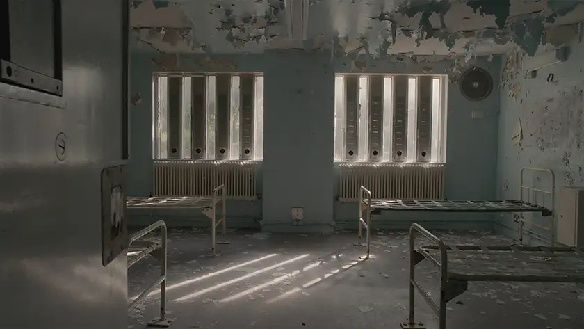 A room in Holloway prison from the 2024 documentary