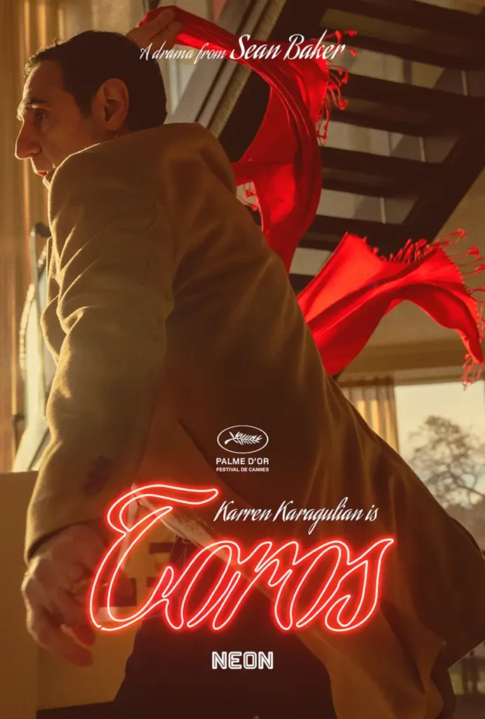 Toros, played by Karren Karagulian, in one of the official character posters for Sean Baker's movie Anora