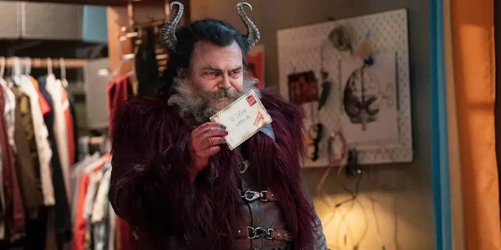 Jack Black kisses a letter in Dear Santa