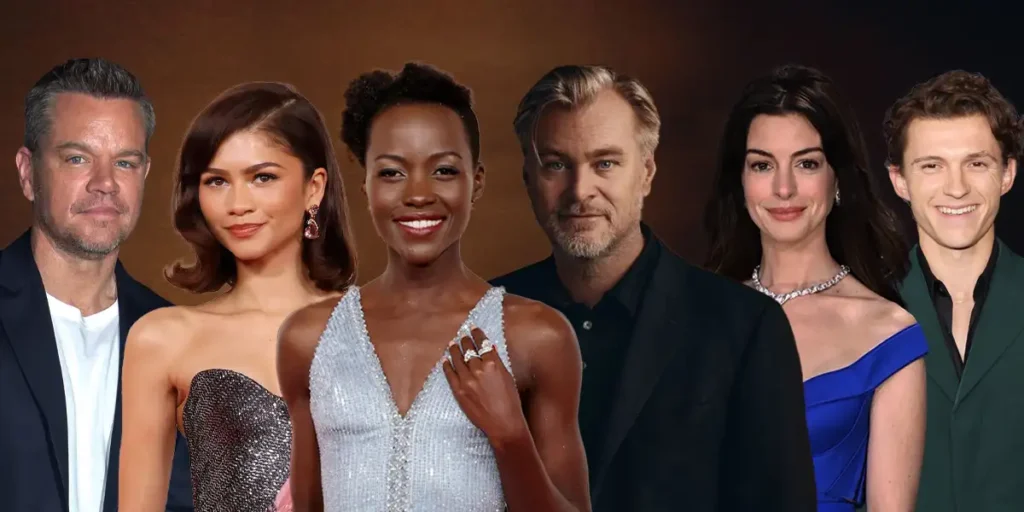 Tom Holland, Zendaya, Matt Damon, Anne Hathaway, Lupita Nyong'o and Christopher Nolan, which will all be part of the new Nolan movie