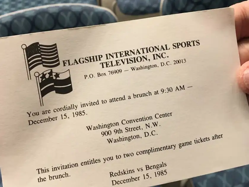 The invitation the U.S. Marshals Service sent out as part of Operation Flasghip, the true story that Inspired Shyamalan’s Trap