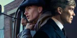 Cillian Murphy and Barry Keoghan in the first look still from the Peaky Blinders movie