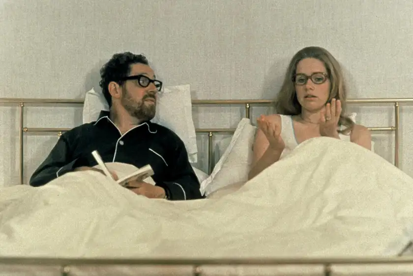 Johann and Marianne are in bed in Ingmar Bergman's Scenes From a Marriage (1973)