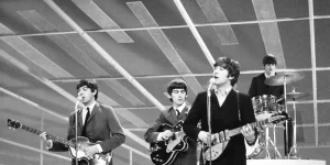 Ringo Starr, John Lennon, Paul McCartney and George Harrison in Beatles '64